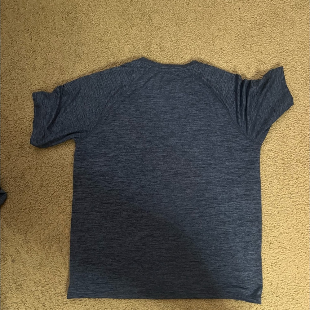 Glacier Blue Heathered short Sleeve Shirt - Picture 4 of 5